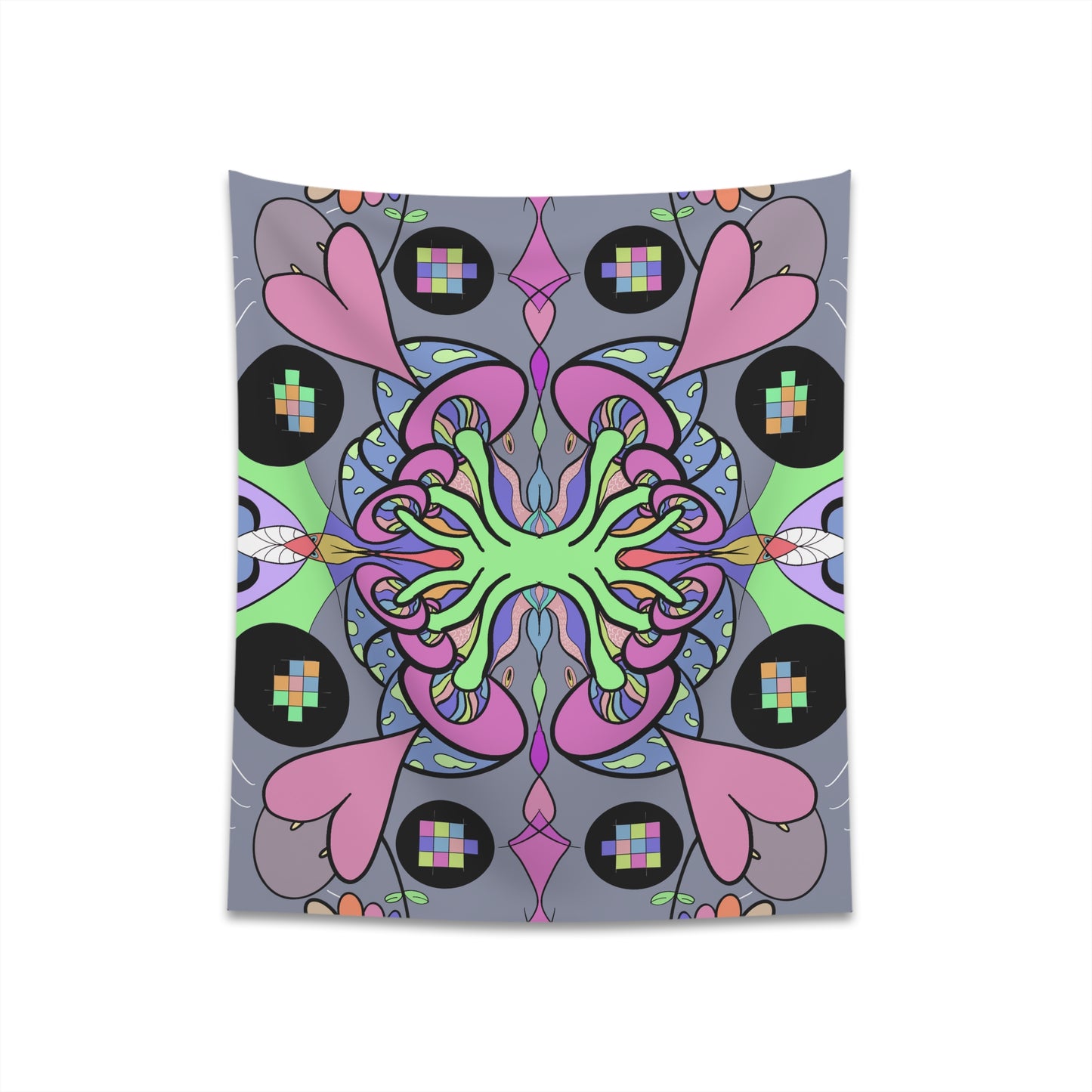 Cat Shrooms Tapestry