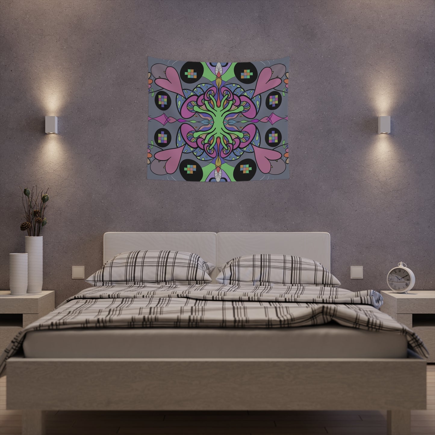 Cat Shrooms Tapestry