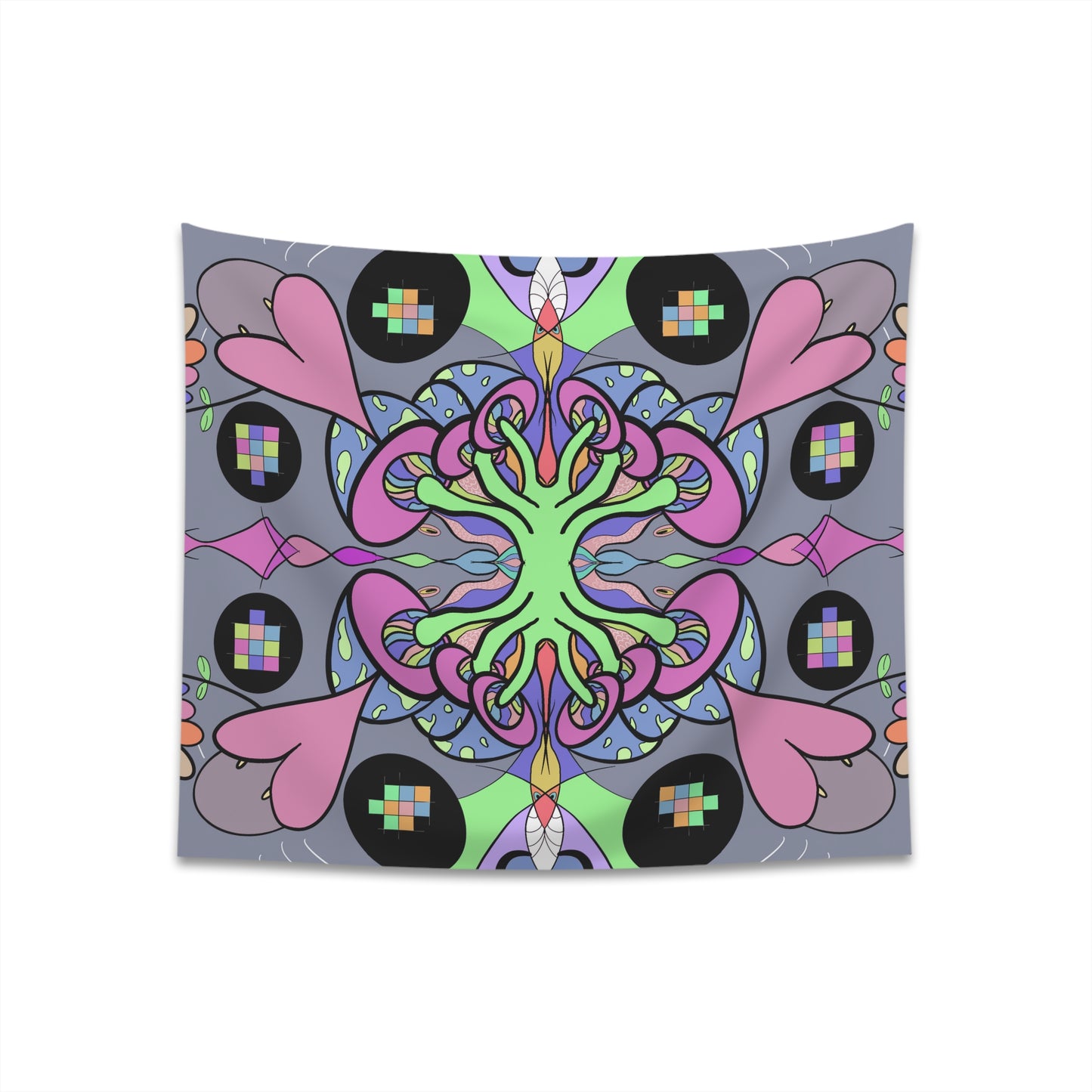 Cat Shrooms Tapestry