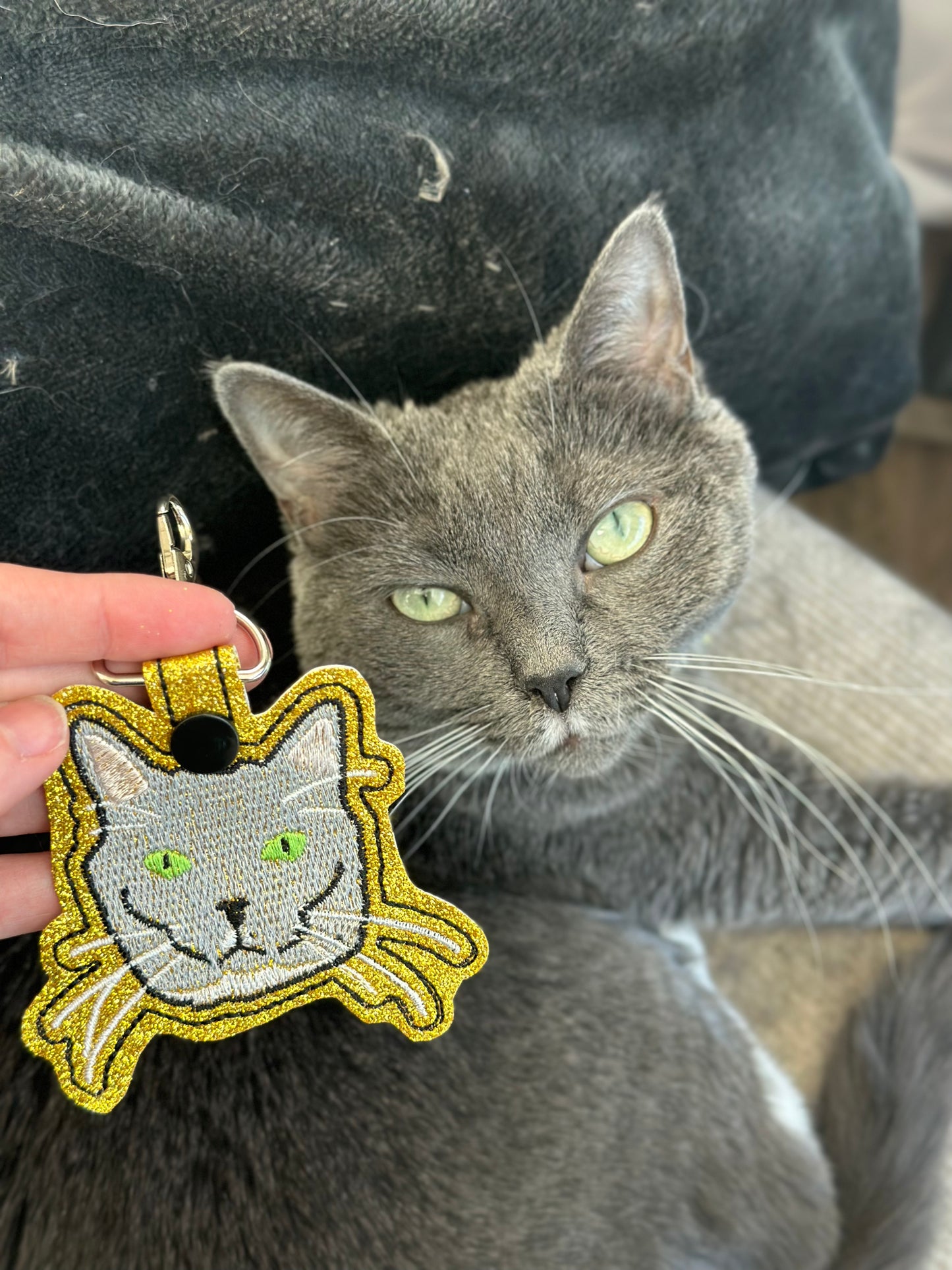 Custom Embroidered Pet Keychain