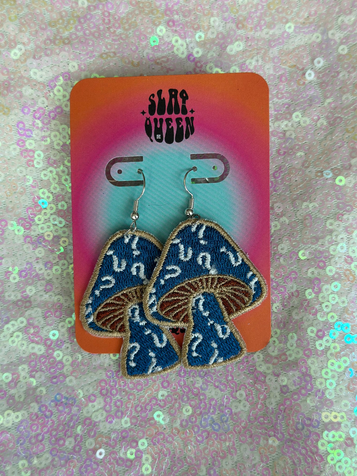Question Mark Shroom Earrings