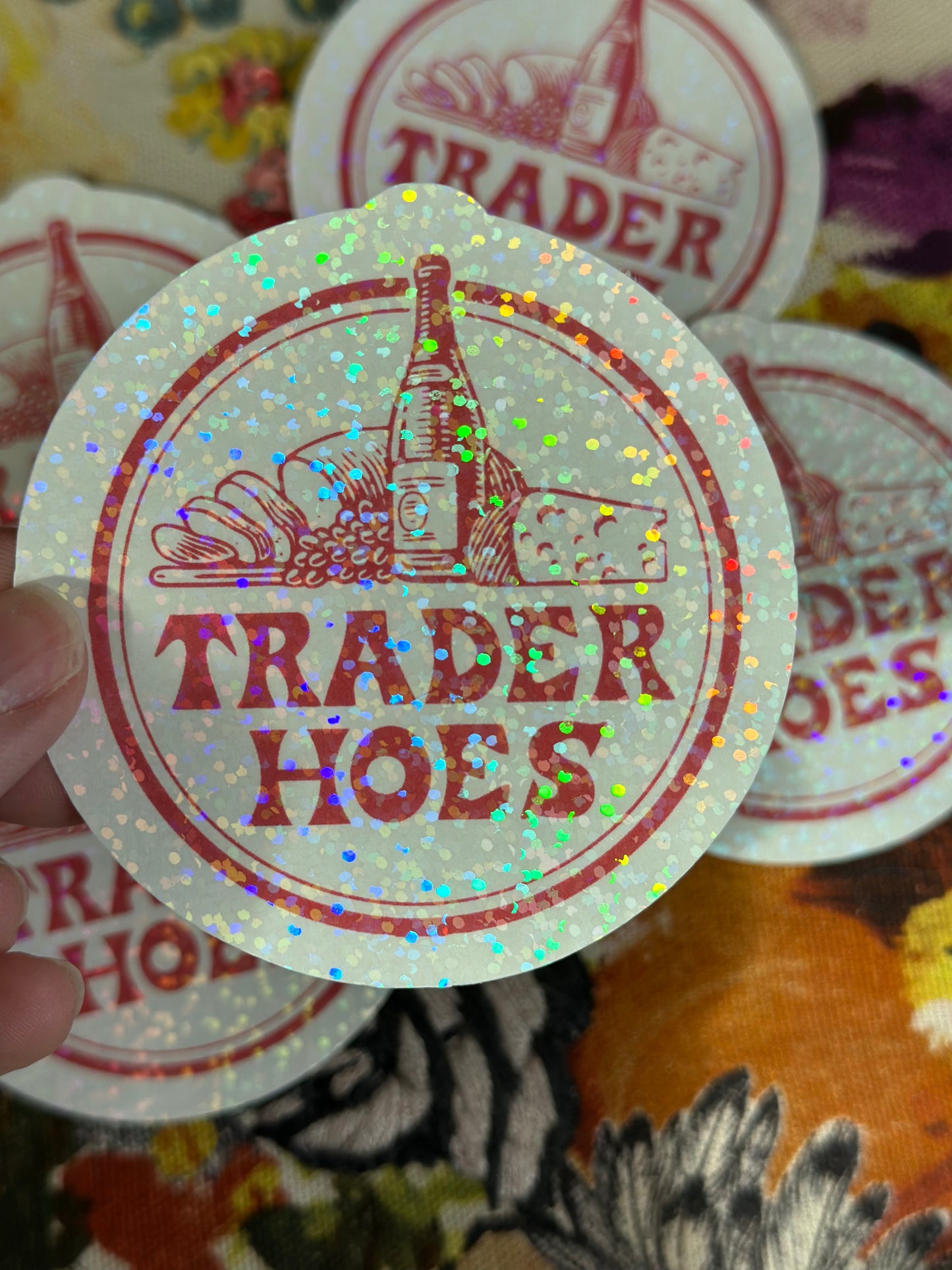 Trader Hoes Holographic Sticker