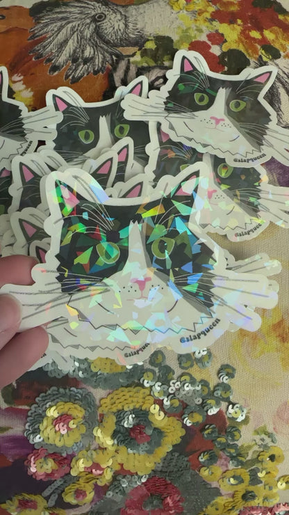 Ashley Tuxedo Cat Sticker