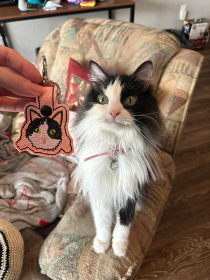 Custom Embroidered Pet Keychain